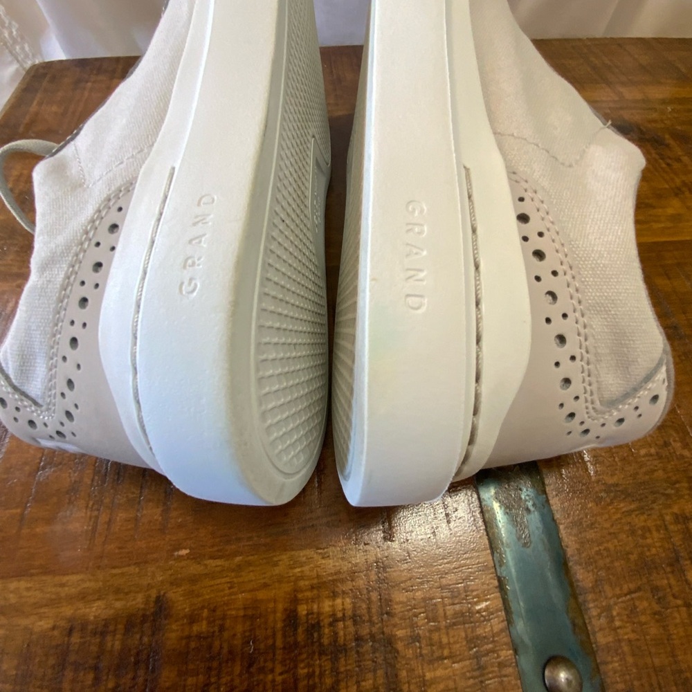 Cole Haan GrandPro Rally T-Toe Sneaker Casual Light Grey Mens Size 8 1/2 C36747 - Picture 7 of 12